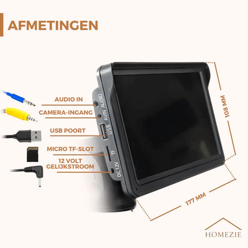 Navigatiesysteem | Apple Carplay & Android Auto | Bluetooth | Siri & Google Voice Control | 7 inch touchscreen scherm