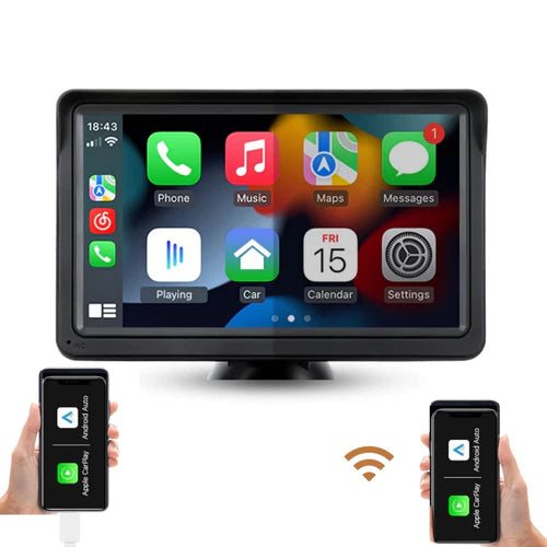 Navigatiesysteem | Apple Carplay & Android Auto | Bluetooth | Siri & Google Voice Control | 7 inch touchscreen scherm