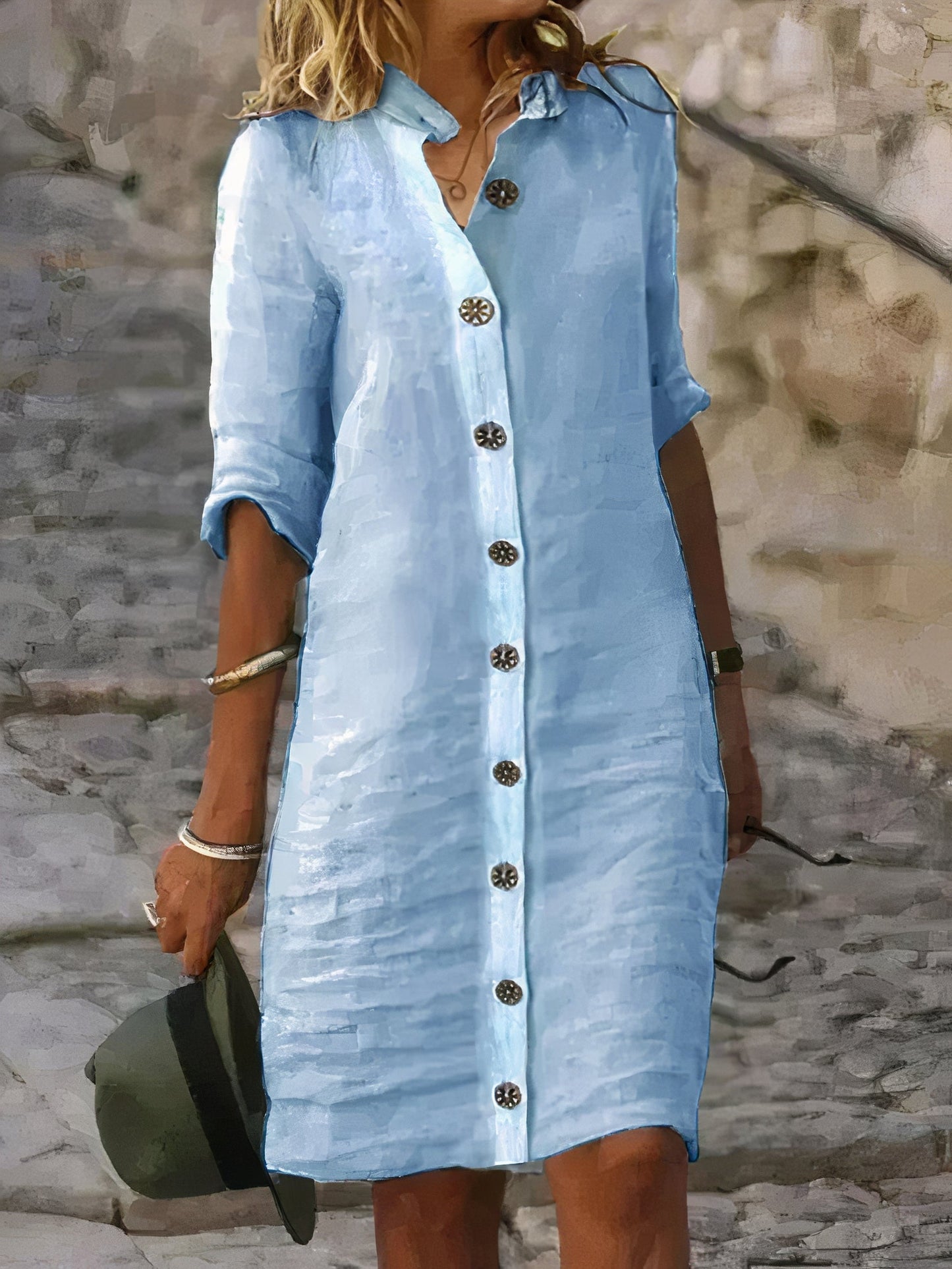 Anika SUMMER LINEN SHIRT DRESS