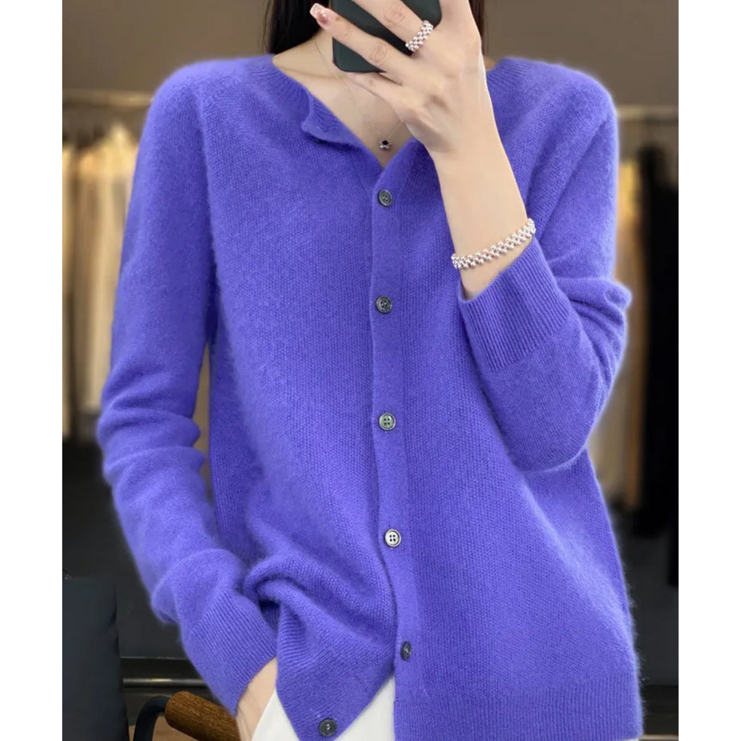 Dila wool women cardigan sweater