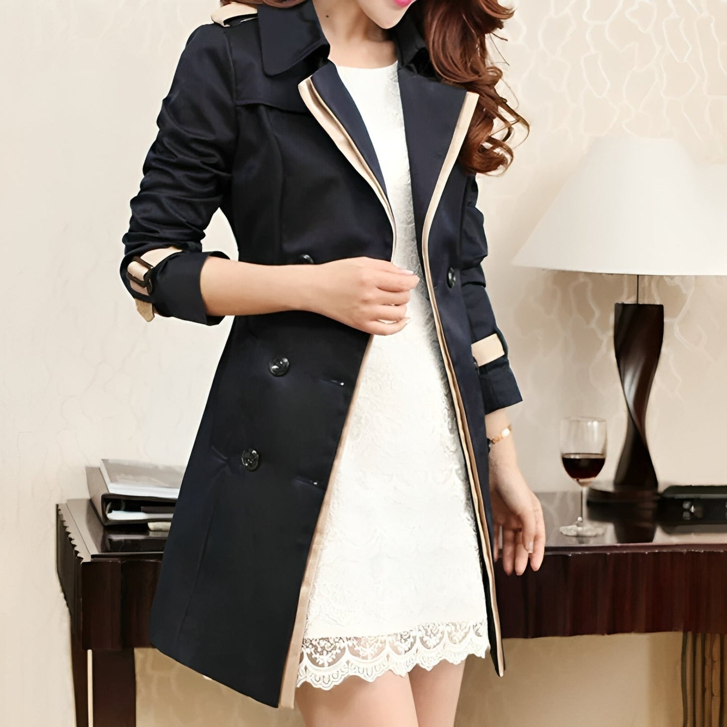 Ella Long Women's Trench Coat