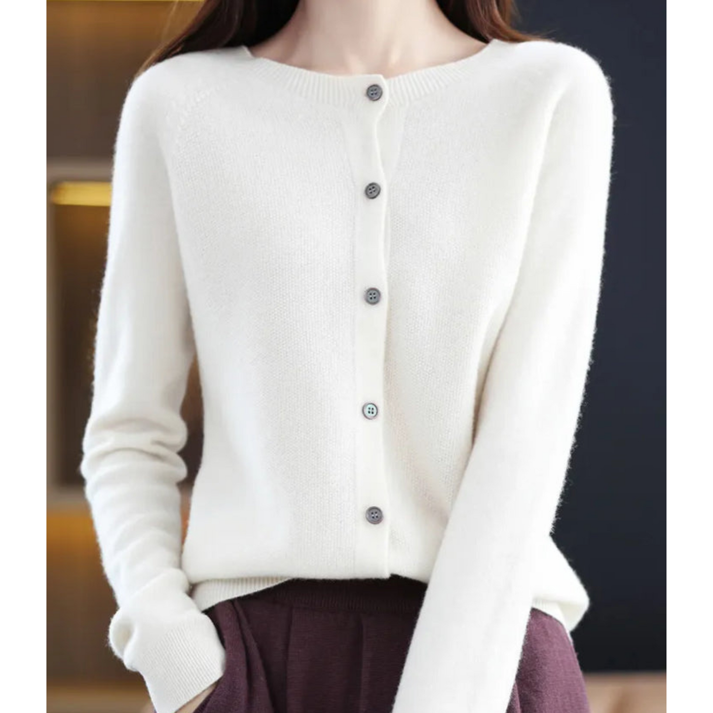 Dila wool women cardigan sweater