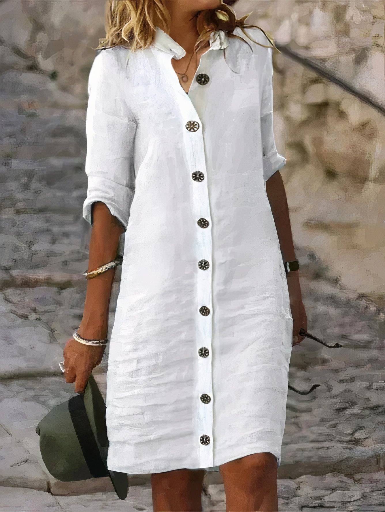 Anika SUMMER LINEN SHIRT DRESS