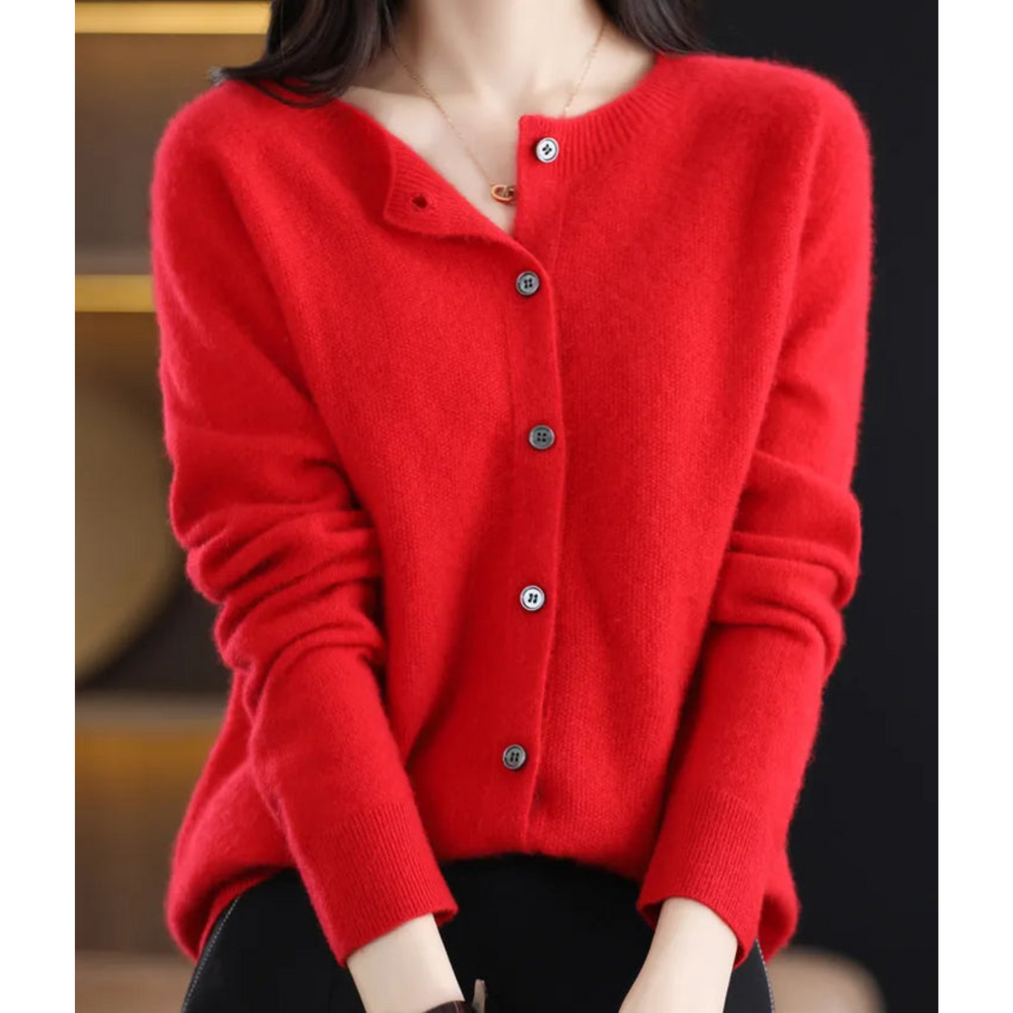 Dila wool women cardigan sweater