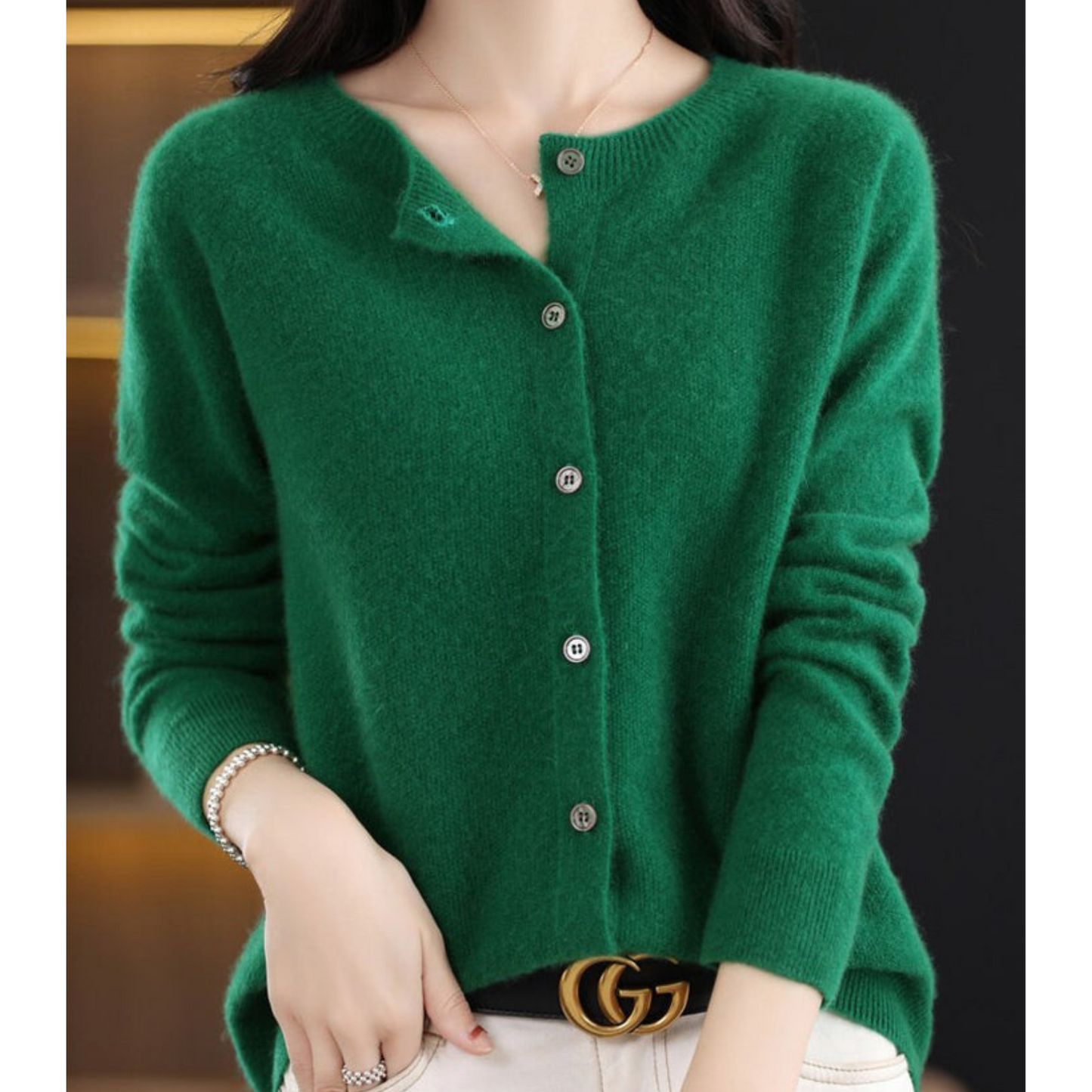 Dila wool women cardigan sweater