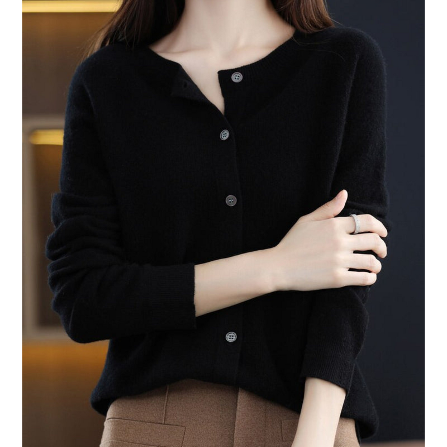 Dila wool women cardigan sweater