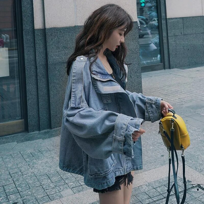 Oversized unisex denim jacket