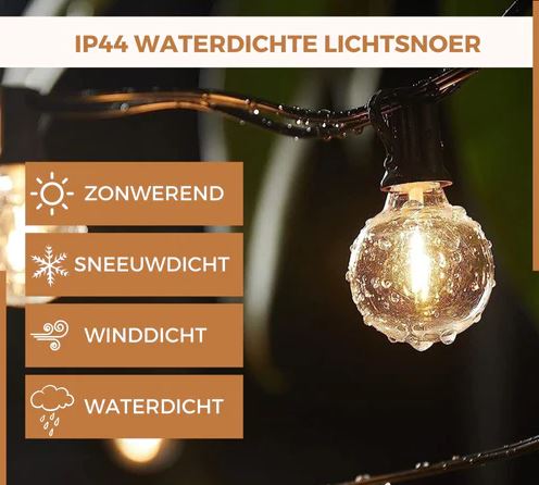 Lichtsnoer | Warm wit | LED lampjes | Waterdicht | Dimbaar & Koppelbaar | Buitenverlichting