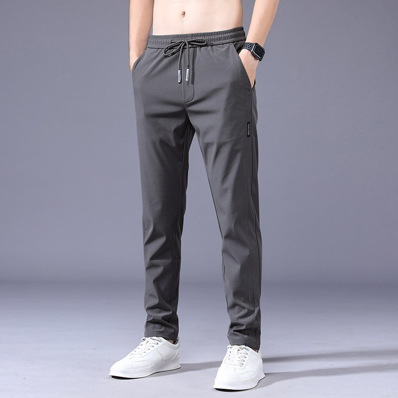 Danish Thin Elastic Men's Sweatpants in Solid Color