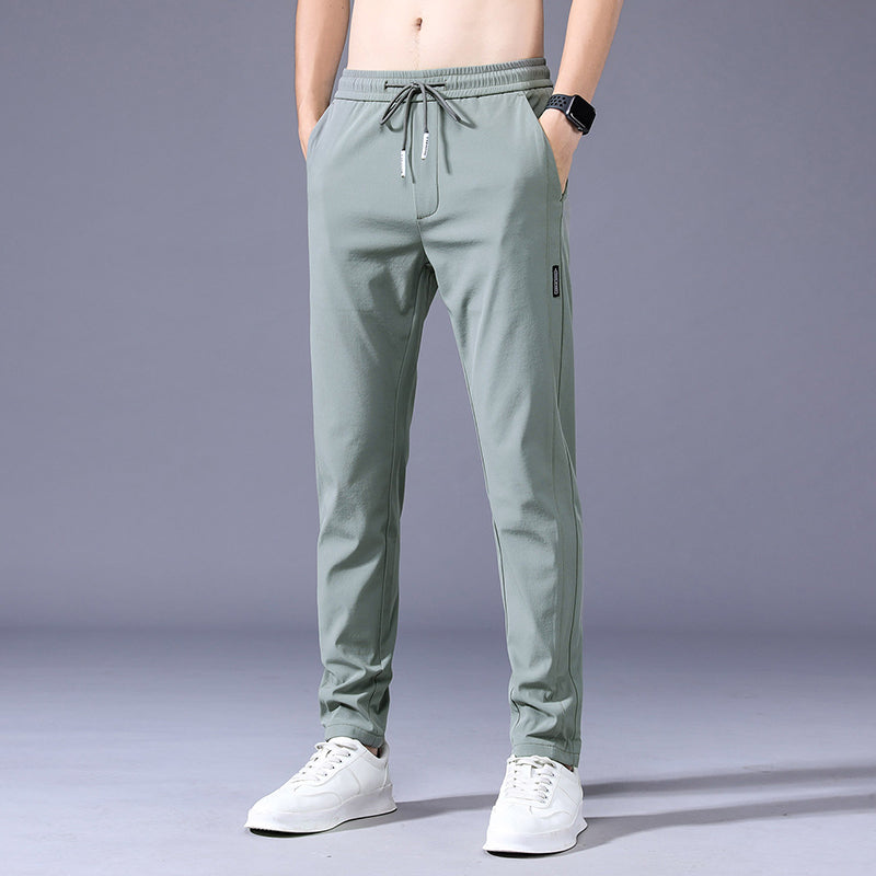 Danish Thin Elastic Men's Sweatpants in Solid Color