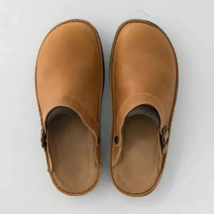 Orthopedische Leren Slippers Voor Mannen