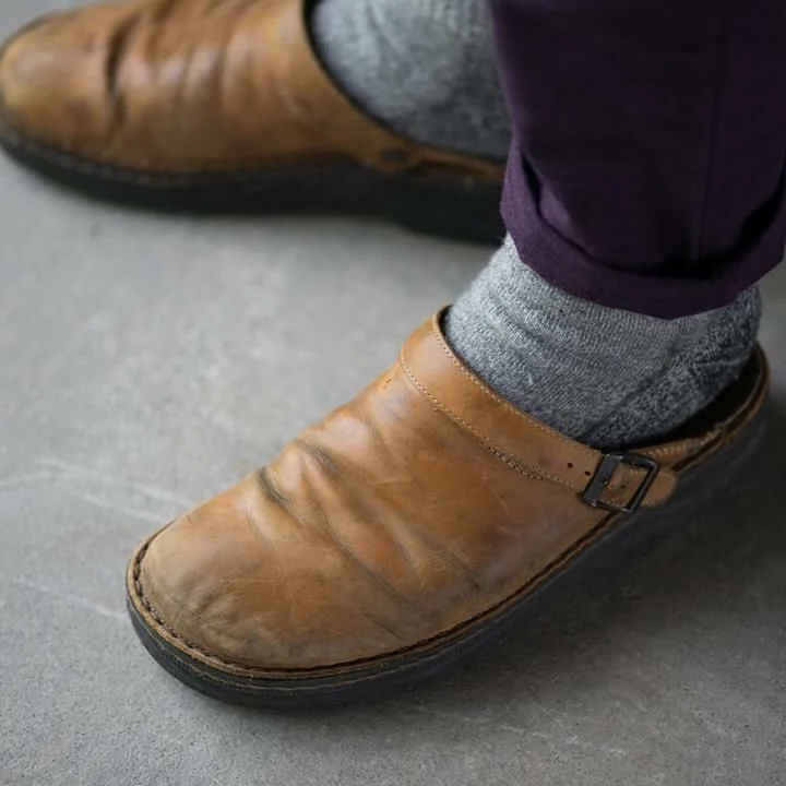 Orthopedische Leren Slippers Voor Mannen